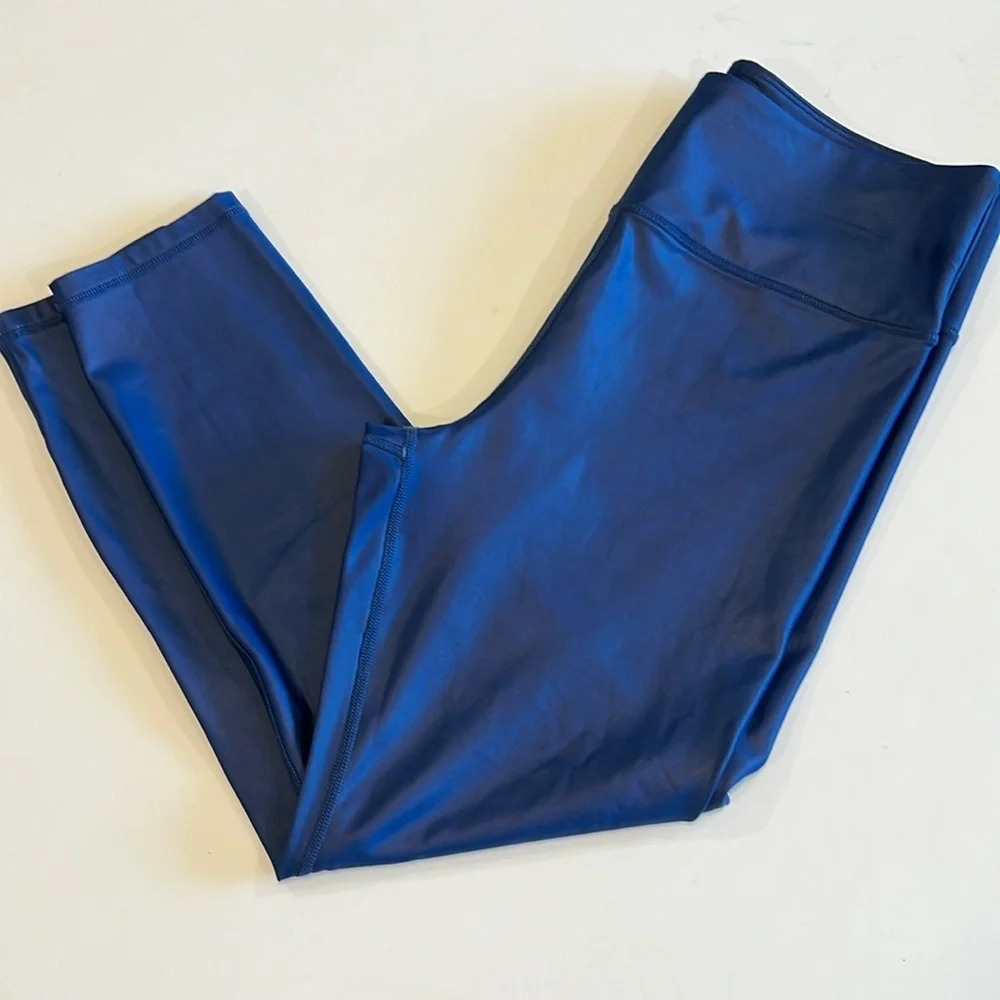 Ziya - faux leather look leggings, 14-16, blue‎